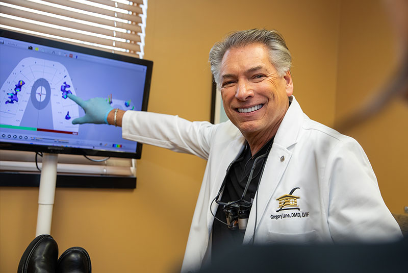 Doctor going over dental Implants Procedure with Patient