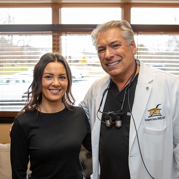 Patient and Doctor Smiling together