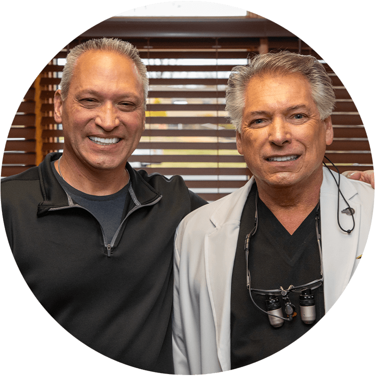 Patient and doctor Smiling together