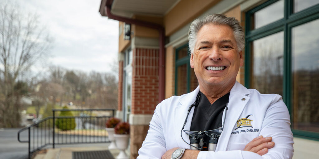dr lane smiling outside mobile